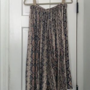 NWT snakeskin print skirt